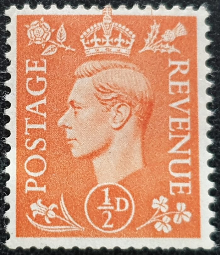 Great Britain King George VI 1950-52 SG503  ½d. PALE ORANGE - MNH