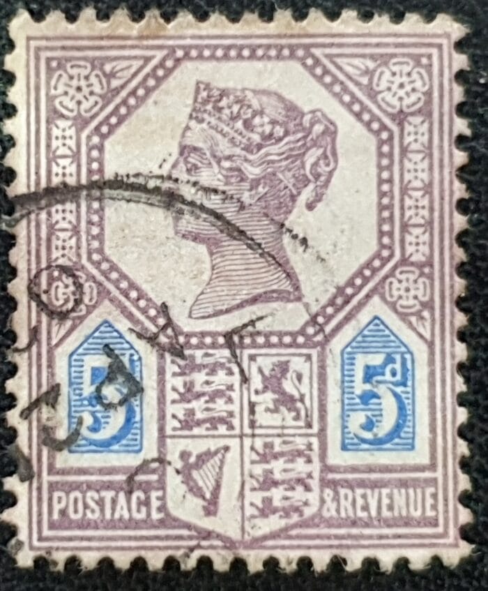 Great Britain Queen Victoria 1887-1900 ‘Jubilee’ Issue SG207a dull purple and blue used stamp