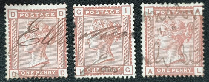 Great Britain Queen Victoria 1880 SG166 1d. Venetian Red hand cancel used stamps
