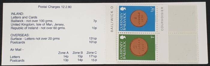 GUERNSEY 1980 SB19 30p CASTLE CORNET Booklet MNH - Image 2