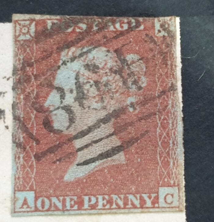 Great Britain Queen Victoria 1851 Cover 1d red SG8 Letters A-C Manchester - Image 3
