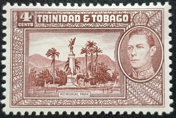 Trinidad & Tobago 1938  KGVI SG249 Scarcer Choc. Mounted Mint Single Stamp