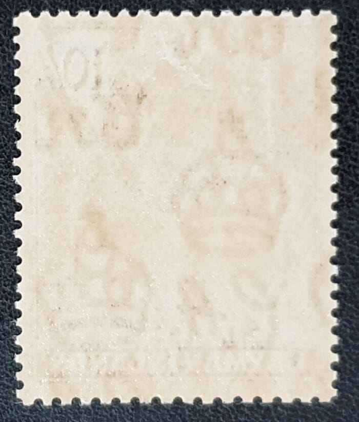 CAYMAN ISLANDS 1938-48 SG126 10/- Chocolate Perf 11½x13 LMM - Image 2