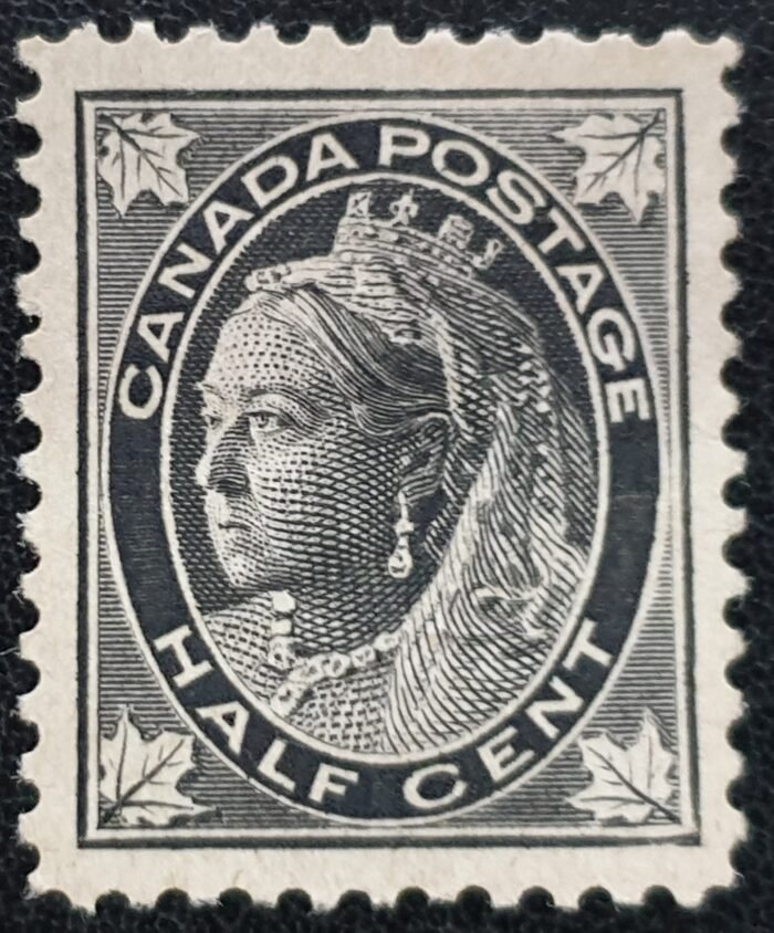 CANADA Queen Victoria SG142, ½c. black Unused Single Stamp