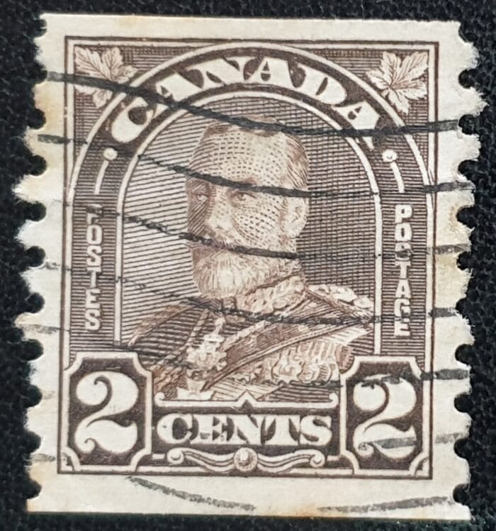 CANADA King George V SG308 2c. deep brown used single stamp