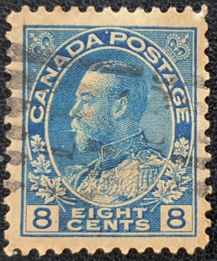 CANADA 1925 King George V SG252 8c. blue used stamp