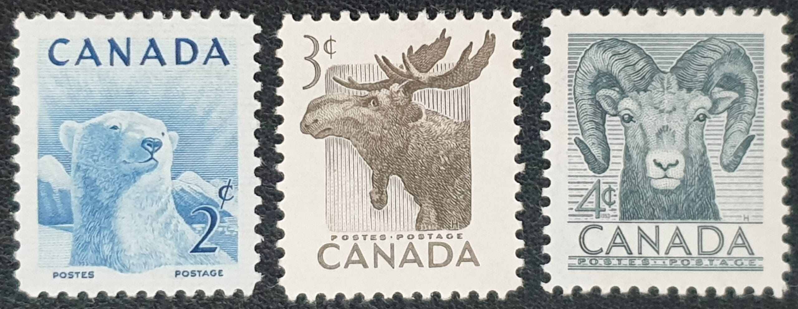CANADA 1953 "National Wild Life Week" SG447/9 LMM