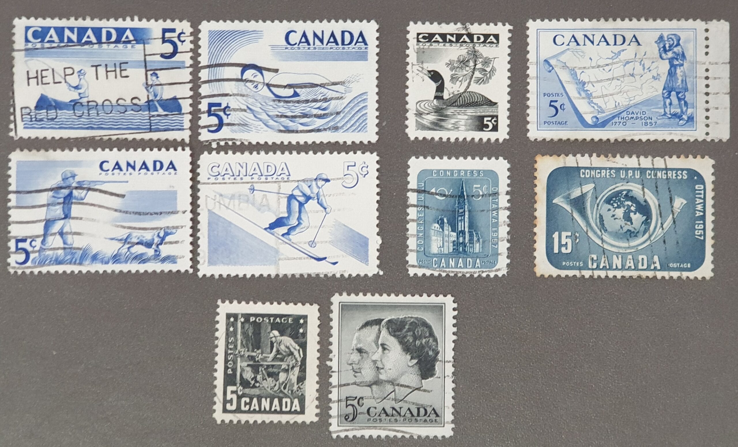 Canada 1957 Year Set Used Stamps SG491-500