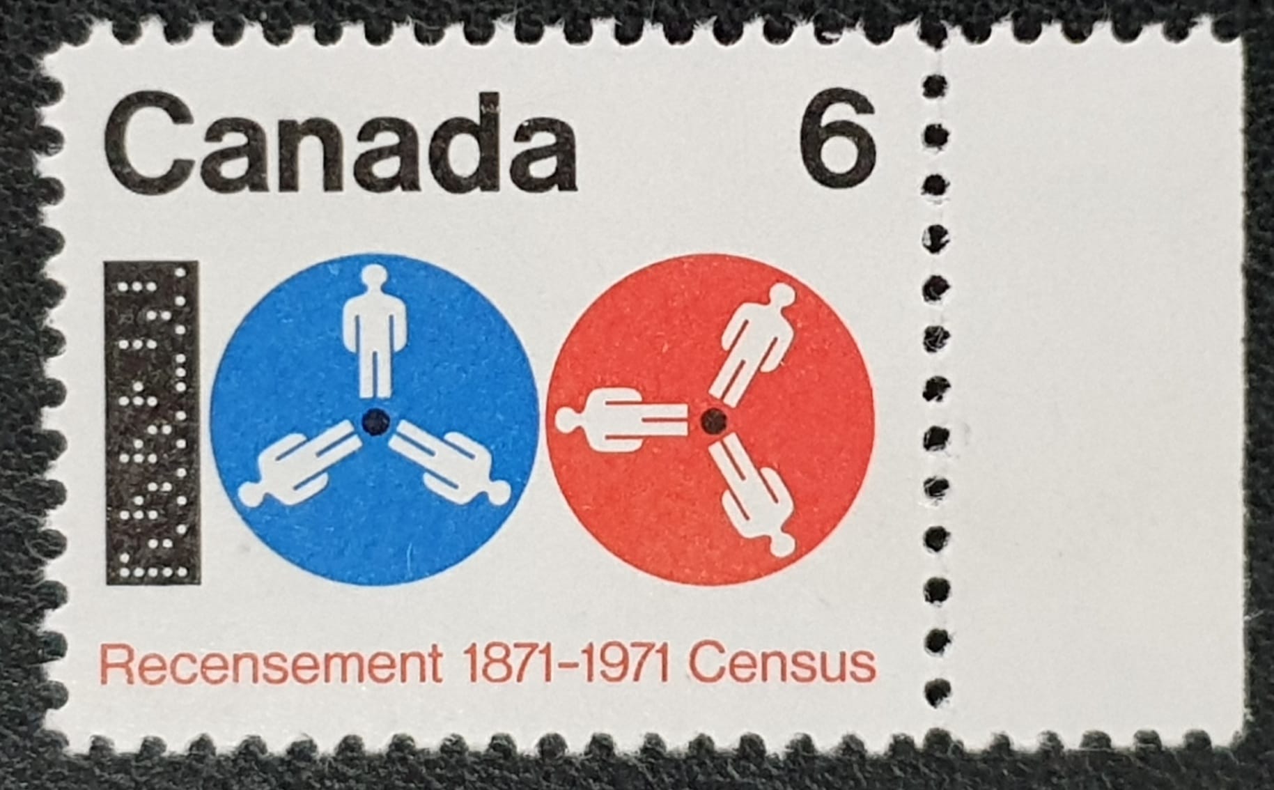 Canada 1971 SG683 6c. "Centenary of 1st Canadian Census" MNH