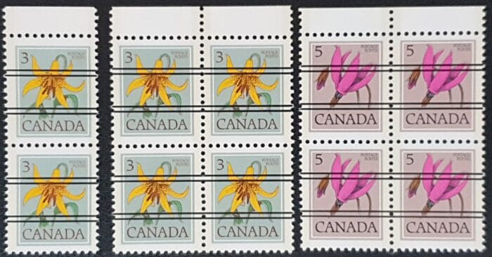 Canada 1977-1979 "Flowers" Pre-Cancels Stamps MNH