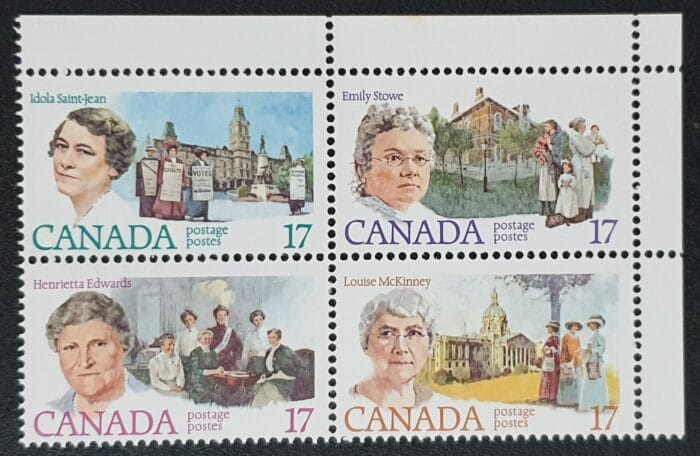 Canada 1981 "Feminists" SG1002/5 Block MNH