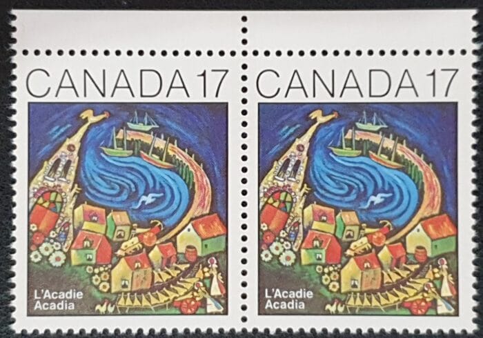 Canada 1981 "First Acadia" SG1021 17c. Pair MNH