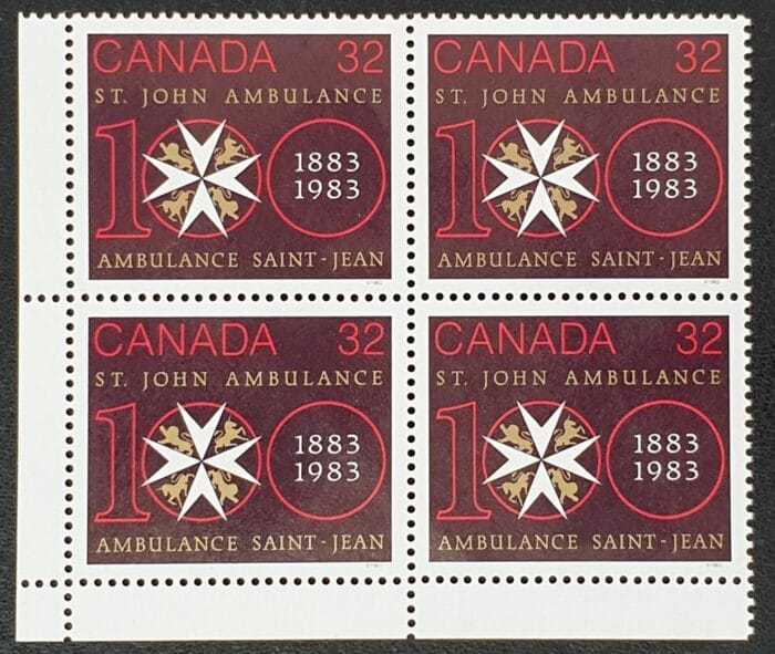 Canada 1983 "St. John Ambulance" SG1087 Block MNH