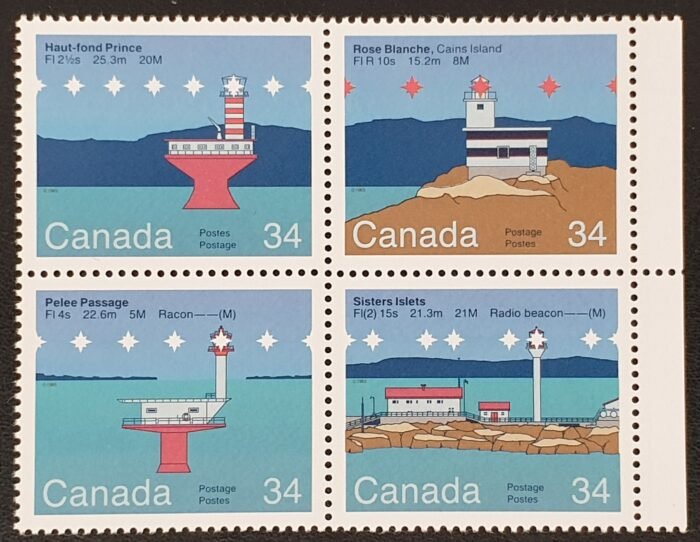 CANADA 1985 "Lighthouses" SG1176/9 MNH