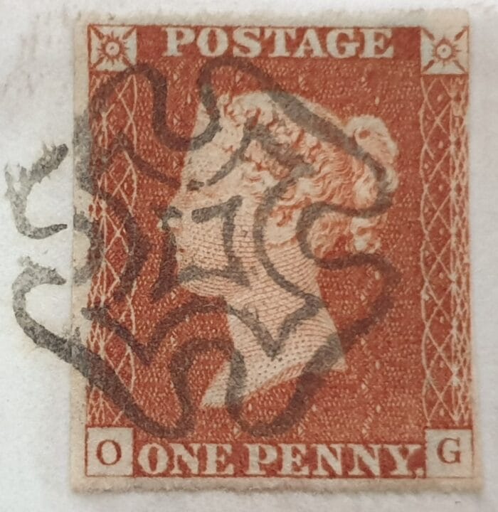 Great Britain Queen Victoria SG8 Plate 27 O-G on Letter Edinburgh - Ayr 15/11/1843 - Image 5