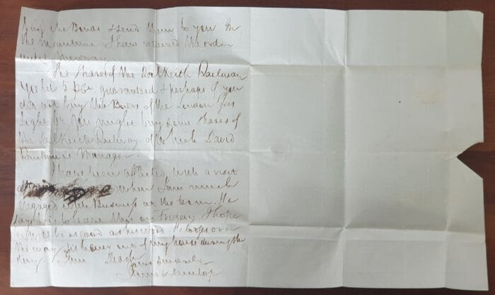 Great Britain Queen Victoria SG8 Plate 27 O-G on Letter Edinburgh - Ayr 15/11/1843 - Image 2