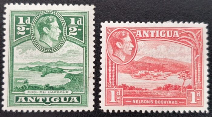 Antigua King George VI SG98/99 Mounted Mint Stamps