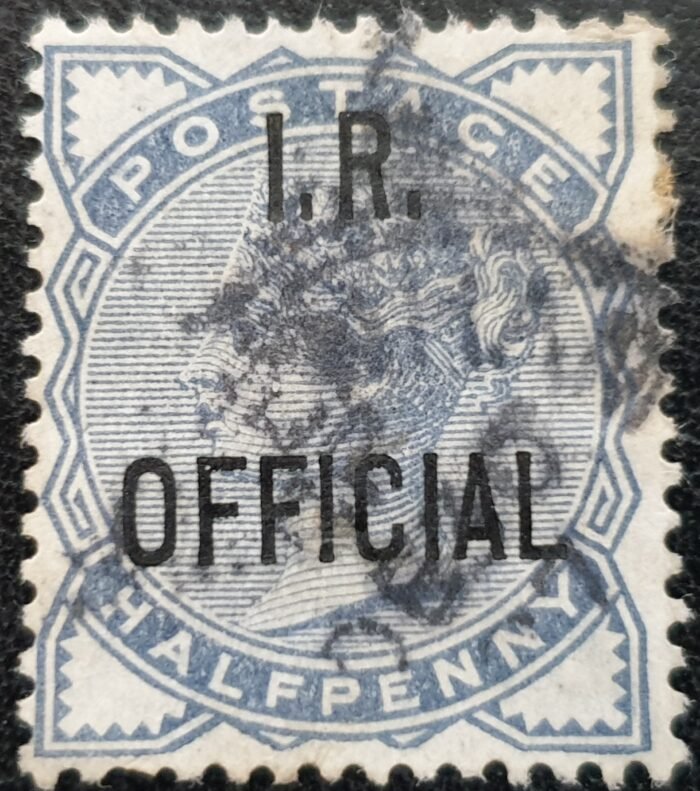 Great Britain Queen Victoria SG O5 ½d Slate Blue I.R. Official used stamp