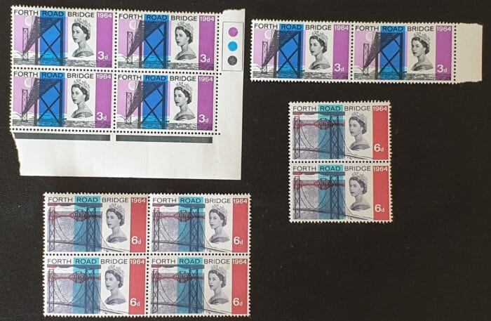 Great Britain Queen Elizabeth II 1964 "Forth Road Bridge" SG659/660 Mounted Mint Stamps