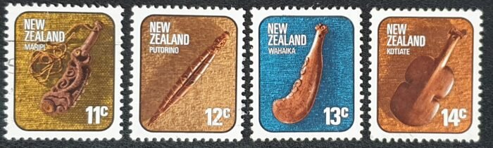 New Zealand 1975 "Maori Artefacts" SG1095/8 Set of 4 used