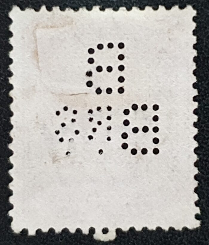 Great Britain Queen Victoria SG168 2d. pale rose Perfin. unused stamp - Image 2