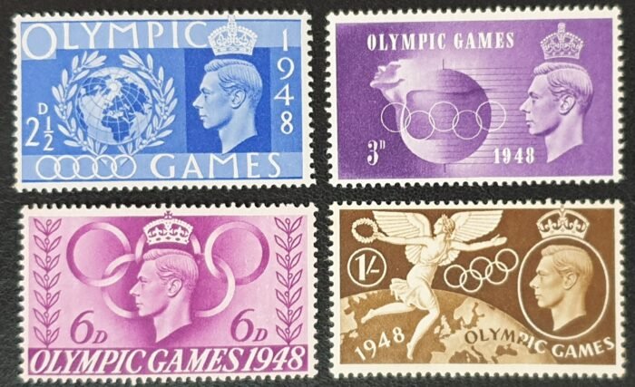 Great Britain King George VI 1948 "Olympic Games" SG495/8 Set of 4 MNH