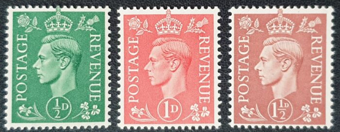 Great Britain King George VI 1941-1942 SG485/7 Part Set of 3 MNH