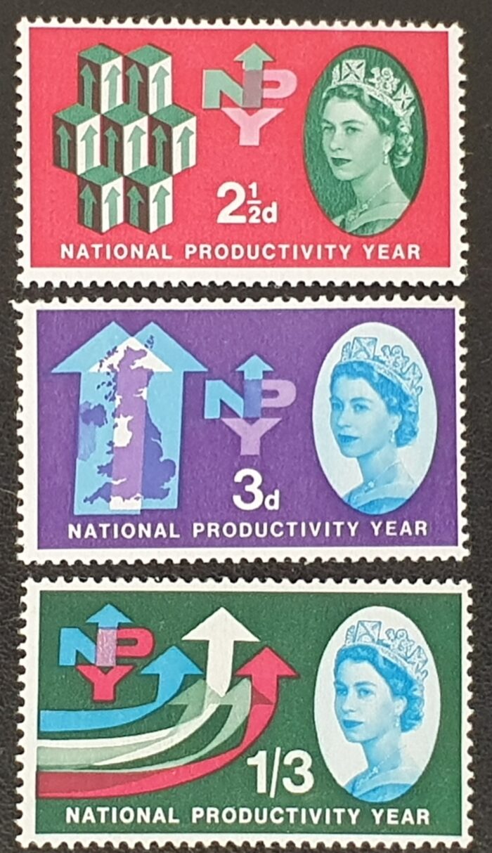 Great Britain Queen Elizabeth II 1962 SG631/3 Set of 3 LMM