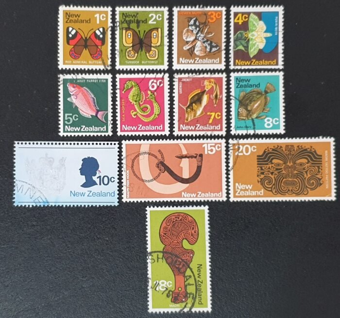 New Zealand 1973-76 'Definitive' SG1008-1019 Used Stamps