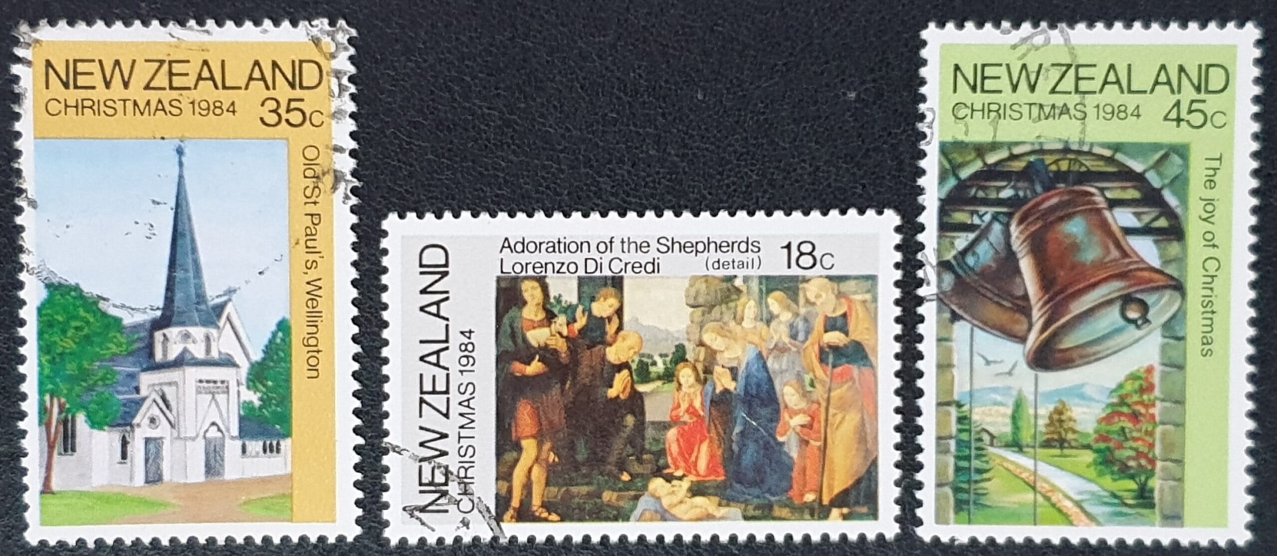 New Zealand 1984 'Christmas' SG1349/51 Set of 3 used stamps