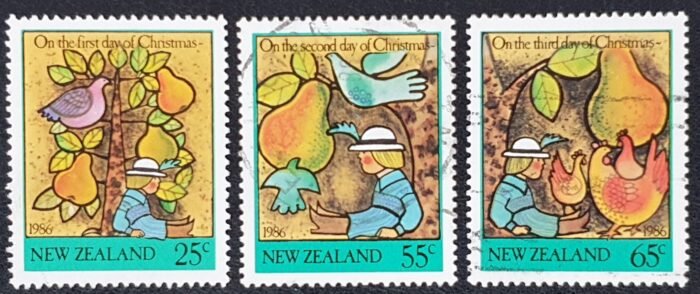 New Zealand 1986 'Christmas' SG1404/6 Set of 3 used stamps