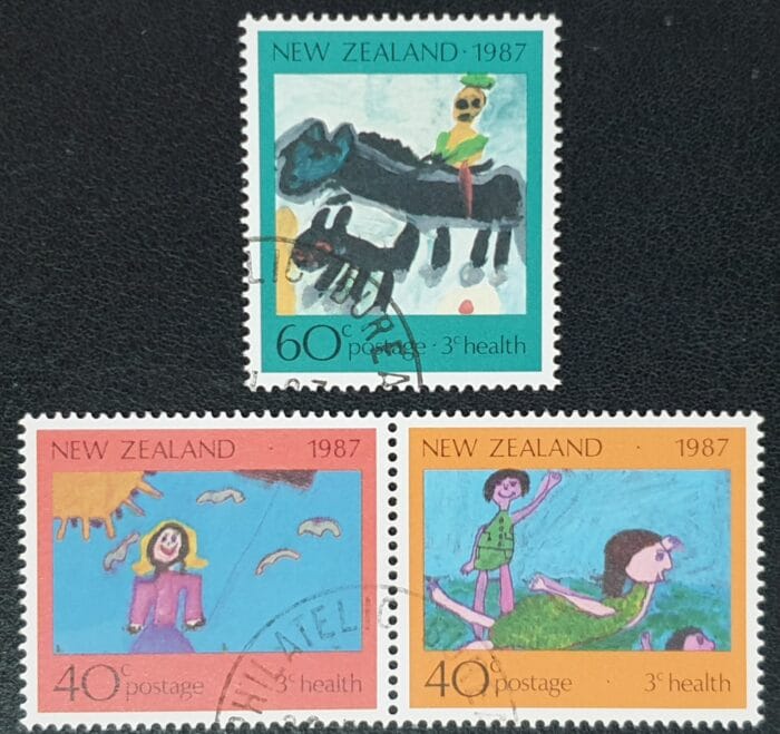 New Zealand 1987 'Health Stamps' SG1433/5 Set of 3 used stamps
