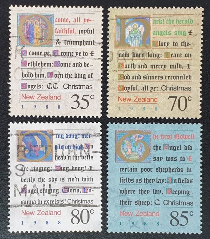 New Zealand 1988 'Christmas' SG1480/3 Set of 4 used stamps