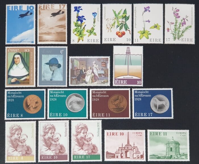 Ireland Eire 1978 Year Set Complete Commemoratives SG419/437 MNH