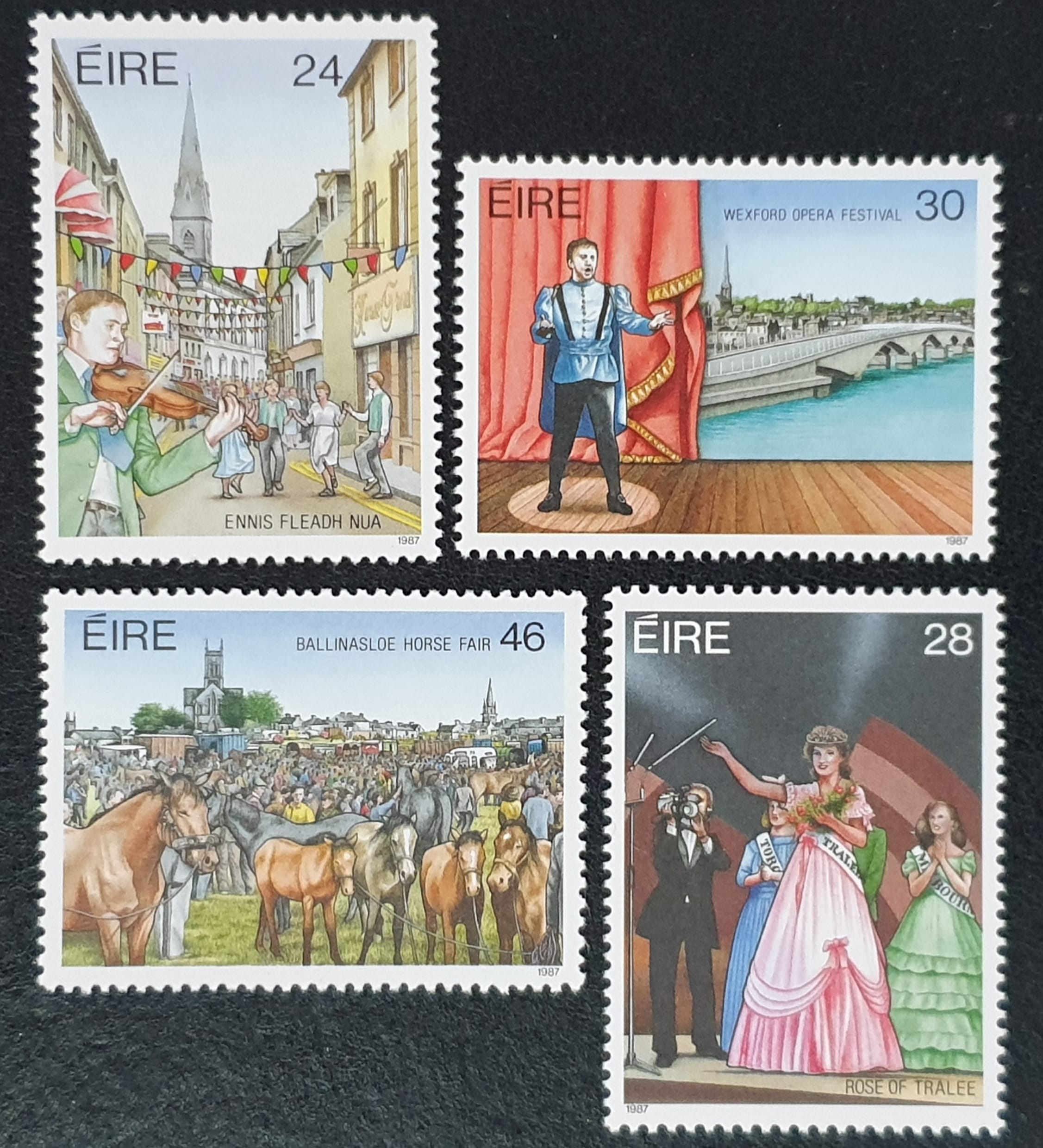 Ireland Eire 1987 'Festivals' SG673/6 Set of 4 MNH