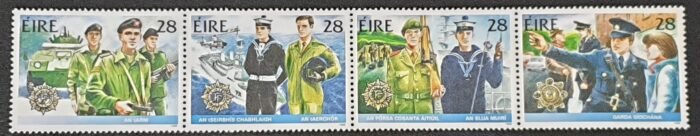 Ireland Eire 1988 'Irish Security Forces' SG701/4 Strip of 4 MNH