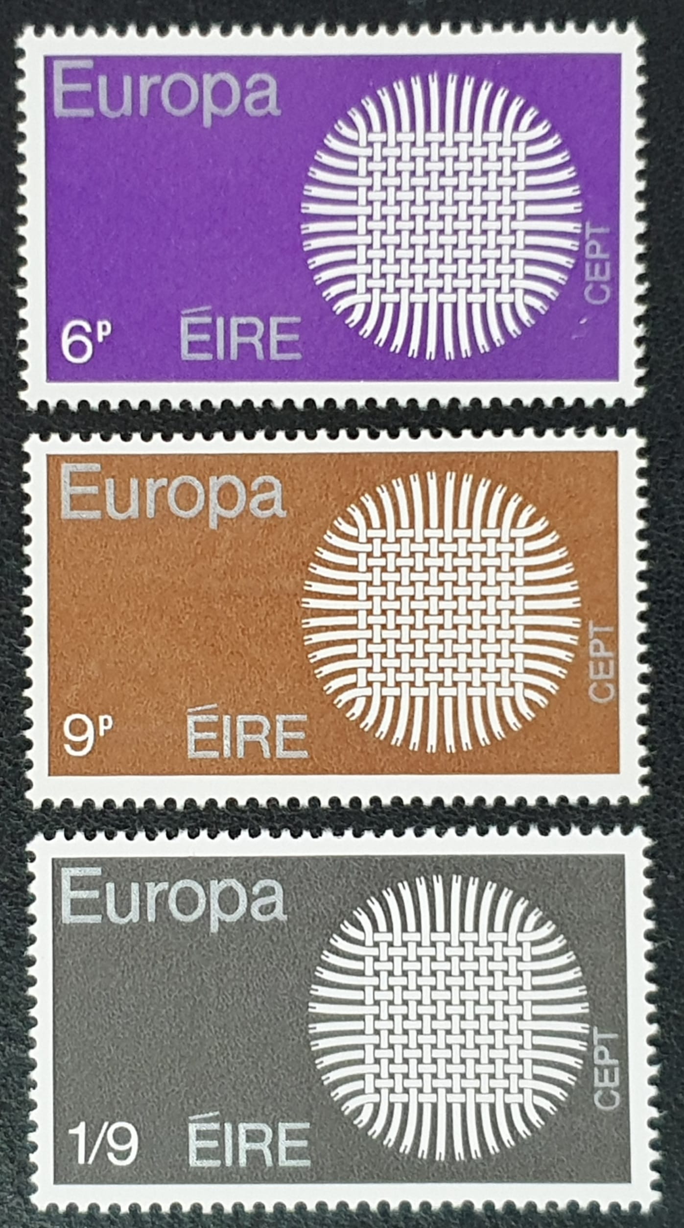 Ireland Eire 1970 'Europa' SG276/8 Set of 3 MNH