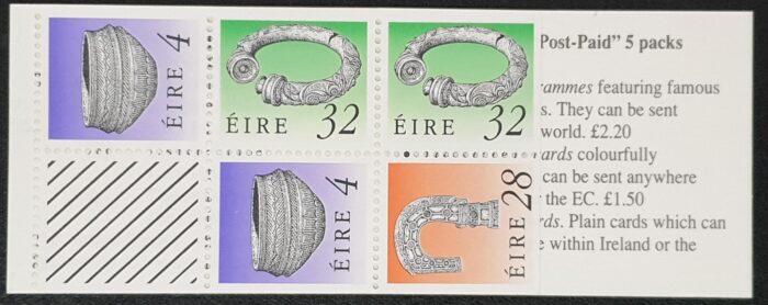 Ireland 1991 'Definitive Stamp Booklet No.2 MNH