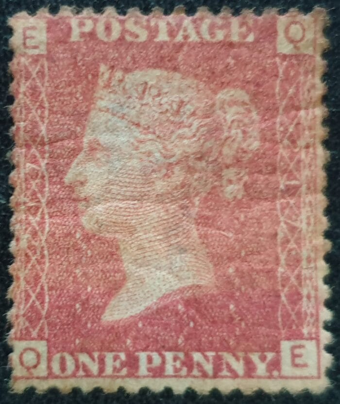 Great Britain Queen Victoria 1864 SG43 1d red Plate 217 Q-E Mounted Mint