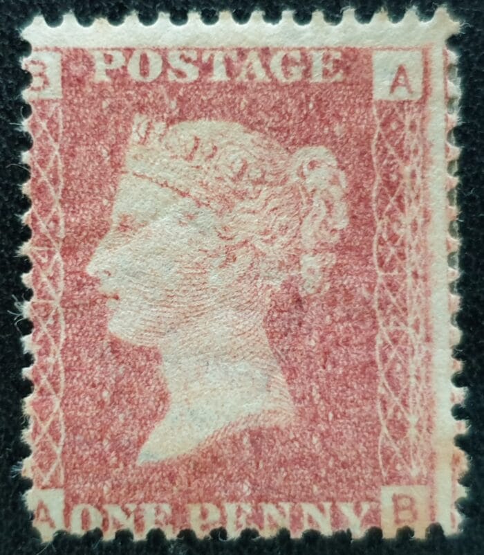Great Britain Queen Victoria 1864 SG43 1d red Plate 214 A-B Mounted Mint
