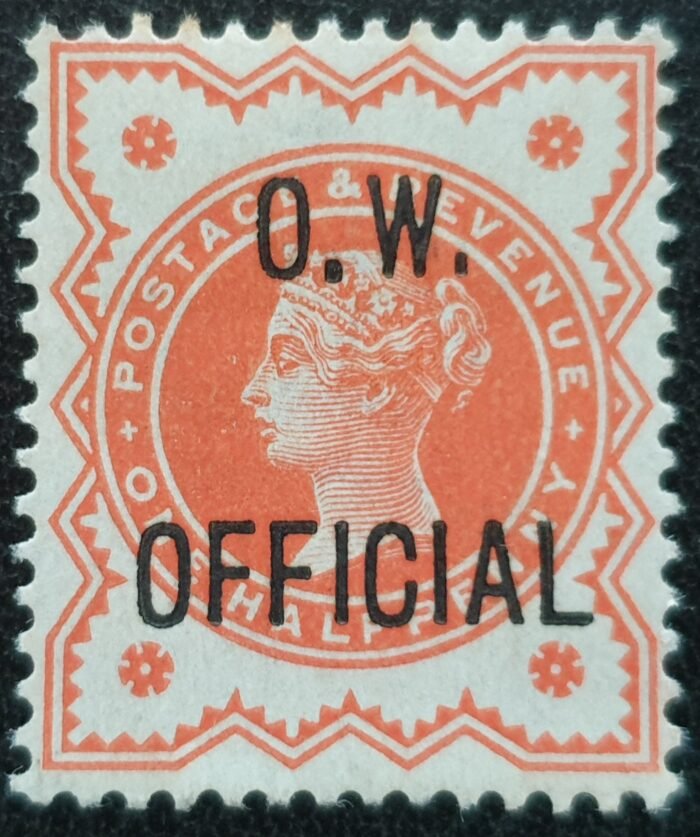 Great Britain Queen Victoria 'O.W.OFFICIAL' SG O31 ½d vermilion LMM