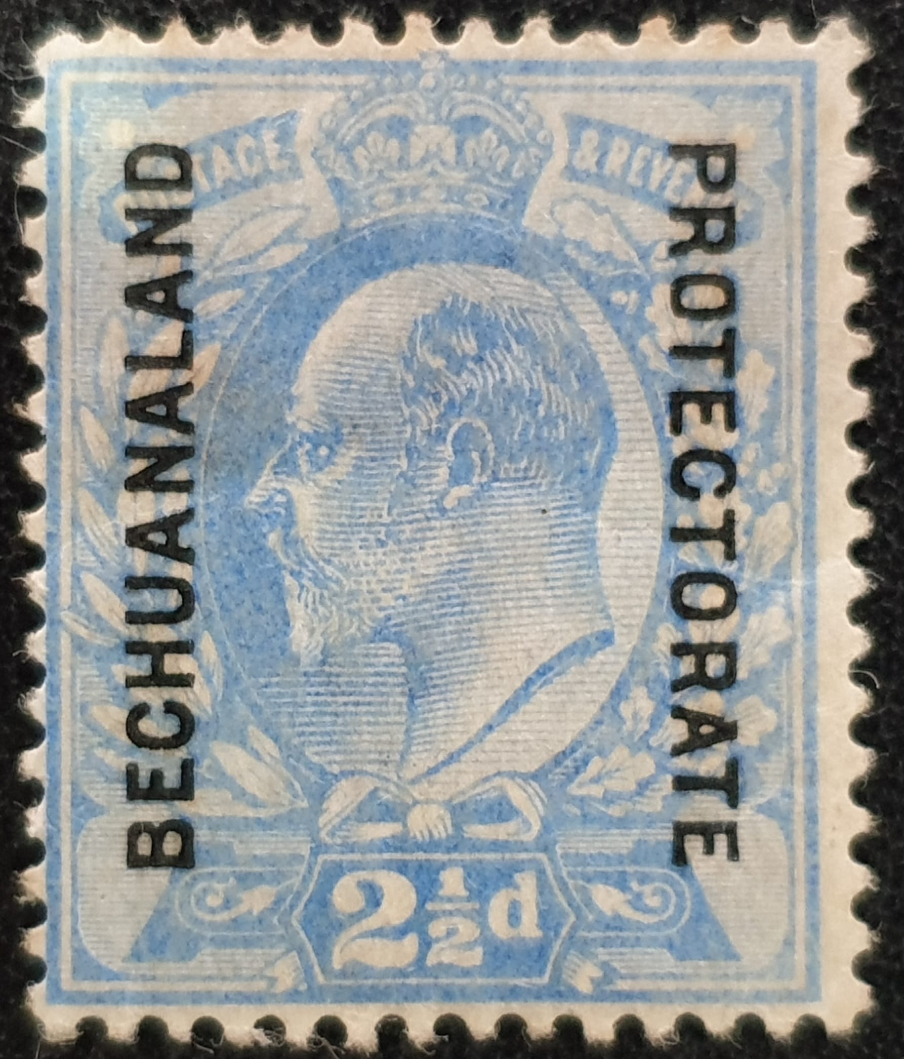 Bechuanaland KEVII SG69 ultramarine Mounted Mint Stamp
