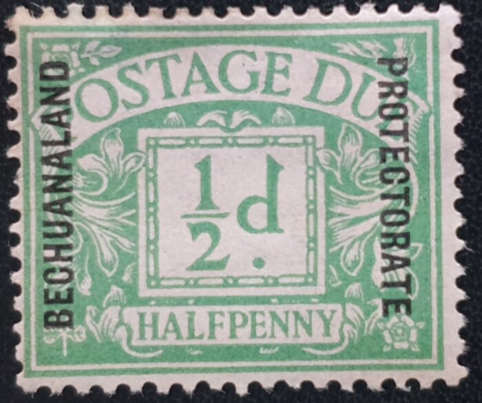 BECHUANALAND 1926 ½d Emerald POSTAGE DUE Sg D1 Mounted Mint Single Stamp