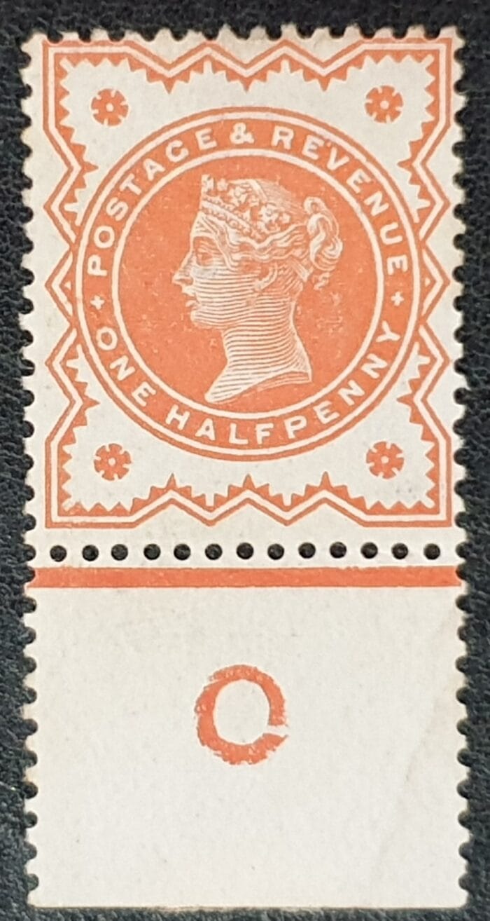 Great Britain Queen Victoria SG197 1/2d. Vermilion. Control C For O Variety. Mounted Mint