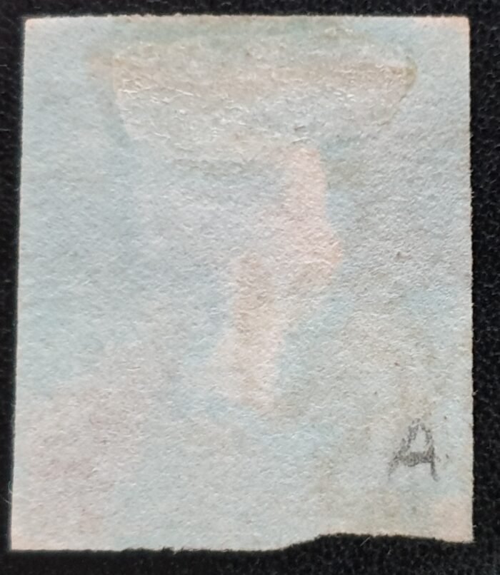 Great Britain Queen Victoria SG8 1d red Black MX used stamp - Image 2