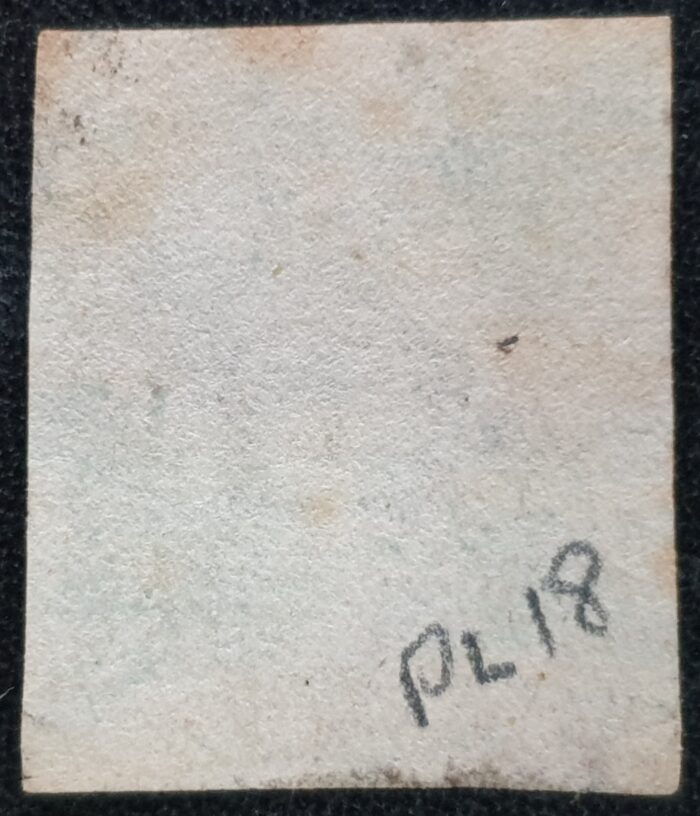 Great Britain Queen Victoria SG8 1d red Letters DB Plate 18 Black MX used - Image 2