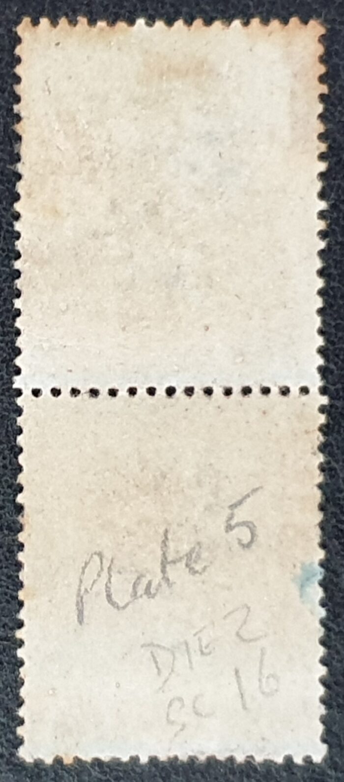 Great Britain Queen Victoria 1855 1d red Plate 5 Die II SG21-C4(1) SC 16 Vertical Pair London cancel GF/HF used - Image 2