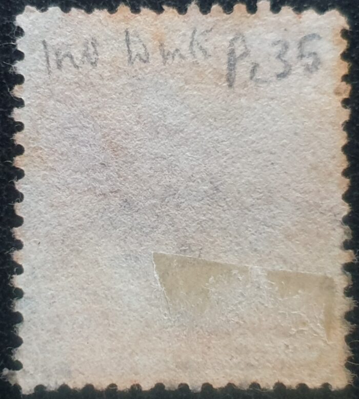 Great Britain Queen Victoria 1855 SG29wi Spec C8c 1d Plate 35 (AB) WMK INVERTED used - Image 2