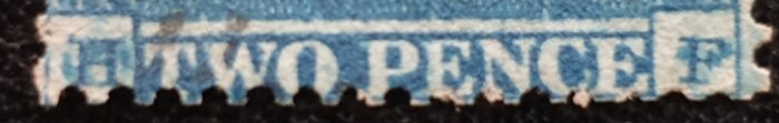 Great Britain Queen Victoria 1854 SG19 2d deep blue Plate 4 SC16 Letters HF used - Image 3