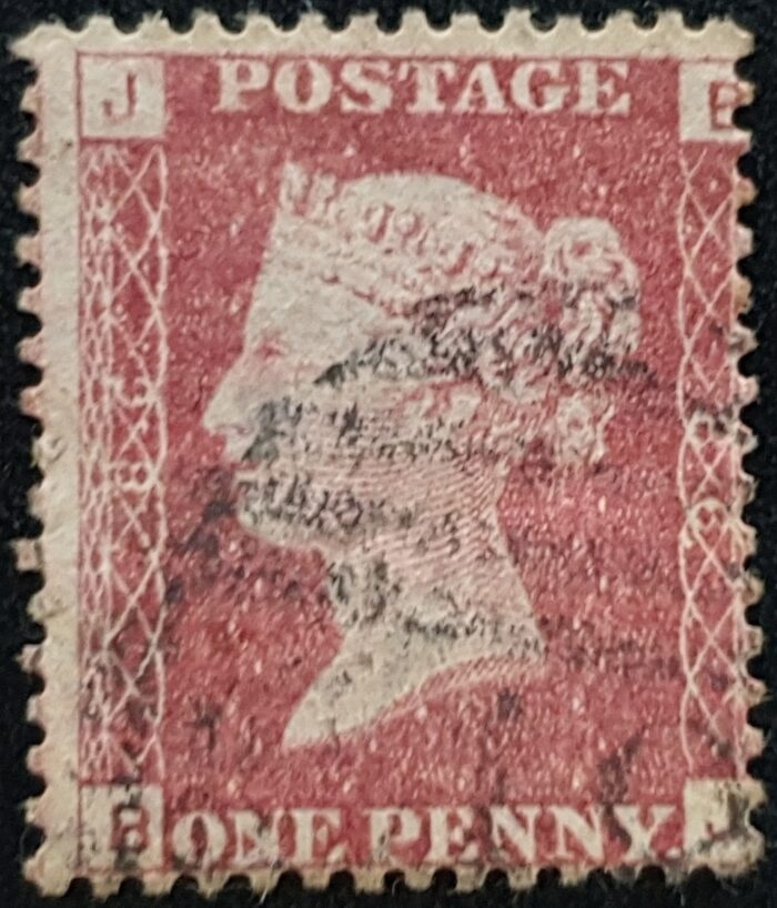 Great Britain Queen Victoria 1864 SG43 1d red Plate 86 BJ used